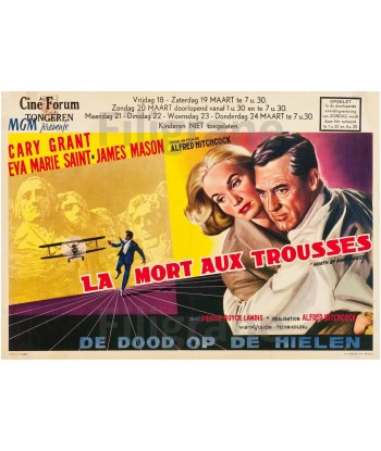 NORTH by NORTHWEST  FILM Rbss-POSTER/REPRODUCTION d1 AFFICHE VINTAGE les ctes