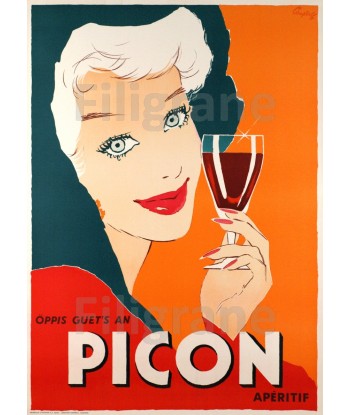 PUB AMER PICON ApéRITIF Rsib-POSTER/REPRODUCTION d1 AFFICHE VINTAGE Pour