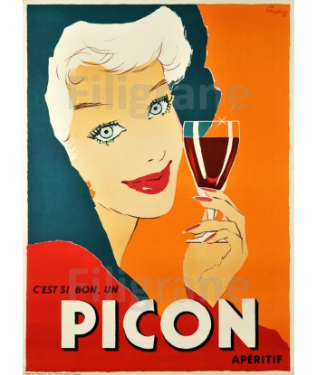 PUB AMER PICON ApéRITIF Rwii-POSTER/REPRODUCTION d1 AFFICHE VINTAGE livraison et retour toujours gratuits