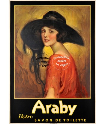 PUB ARABY SAVON Rfxyt-POSTER/REPRODUCTION d1 AFFICHE VINTAGE chez Cornerstreet bien 