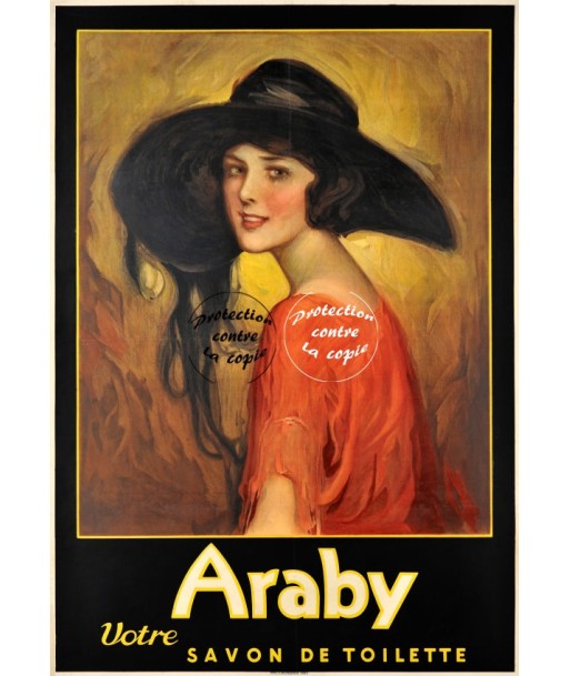 PUB ARABY SAVON Rfxyt-POSTER/REPRODUCTION d1 AFFICHE VINTAGE chez Cornerstreet bien 