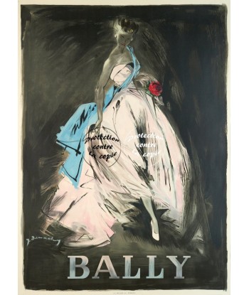 PUB BALLY Rffqa-POSTER/REPRODUCTION d1 AFFICHE VINTAGE 2 - 3 jours ouvrés.