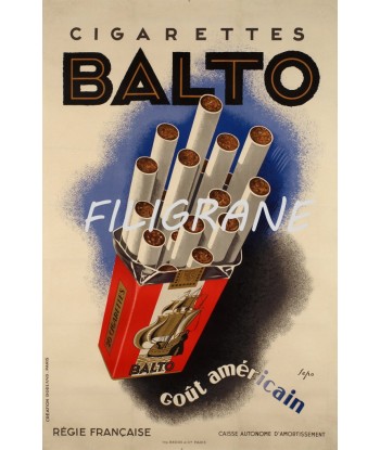 PUB BALTO CIGARETTES Rulz-POSTER/REPRODUCTION d1 AFFICHE VINTAGE Comparez et commandez 