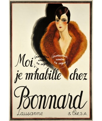 PUB BONNARD MODE LAUSANNE Rfoqx-POSTER/REPRODUCTION d1 AFFICHE VINTAGE plus qu'un jeu 