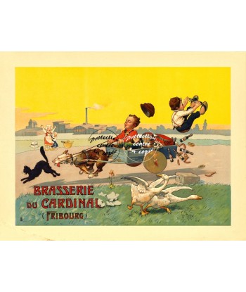 PUB BRASSERIE du CARDINAL BièRE Rch-POSTER/REPRODUCTION d1 AFFICHE VINTAGE 50% de réduction en Octobre 2024