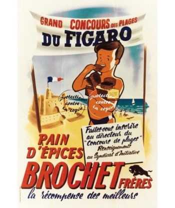 PUB BROCHET PAIN D'éPICES Rfwu-POSTER/REPRODUCTION d1 AFFICHE VINTAGE Vous souhaitez 