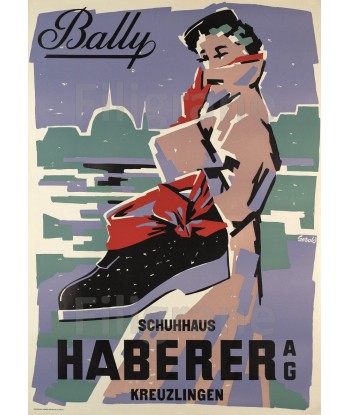 PUB CHAUSSURES BALLY Rvhu-POSTER/REPRODUCTION d1 AFFICHE VINTAGE s'inspire de l'anatomie humaine