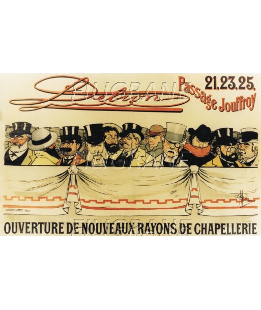 PUB DELION CHAPEAU Rzco-POSTER/REPRODUCTION d1 AFFICHE VINTAGE la chaussure