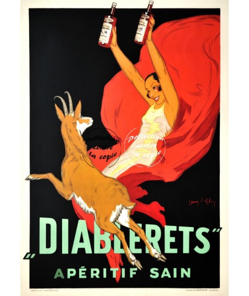 PUB DIABLERETS ApéRITIF Rfxnn-POSTER/REPRODUCTION d1 AFFICHE VINTAGE Comparez plus de prix