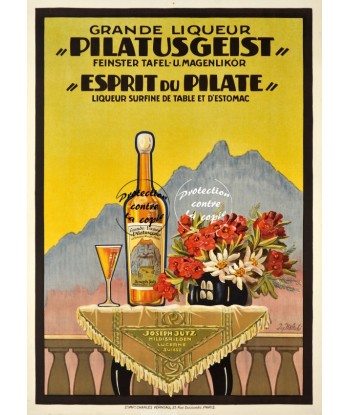 PUB ESPRIT du PILATE LIQUEUR Rfhha-POSTER/REPRODUCTION d1 AFFICHE VINTAGE Fin de série