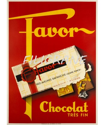 PUB FAVOR CHOCOLAT Rhpm-POSTER/REPRODUCTION d1 AFFICHE VINTAGE le concept de la Pate a emporter 