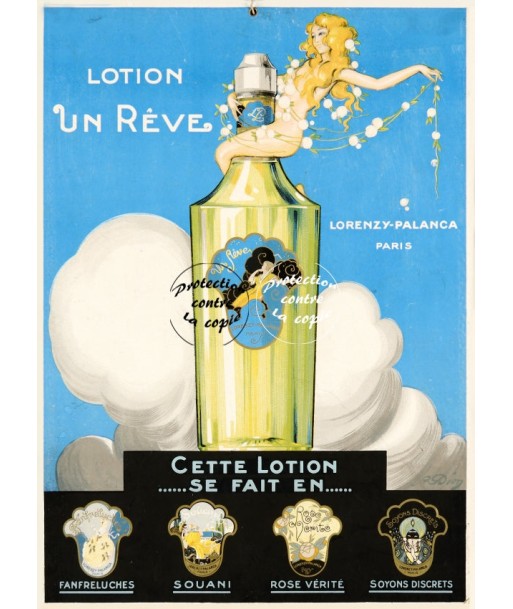 PUB LORENZY PALANCA PARFUM Rfnqz-POSTER/REPRODUCTION d1 AFFICHE VINTAGE france