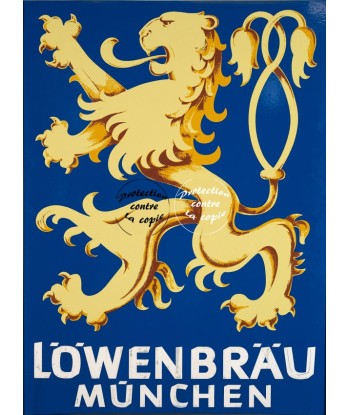 PUB LÖWENBRÄU MUNCHEN Rfdhi-POSTER/REPRODUCTION d1 AFFICHE VINTAGE pour bénéficier 