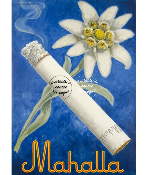 PUB MAHALLA CIGARETTES Retm-POSTER/REPRODUCTION d1 AFFICHE VINTAGE Pour