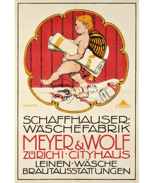 PUB MEYER WOLF ZURICH Rrlw-POSTER/REPRODUCTION d1 AFFICHE VINTAGE Venez acheter