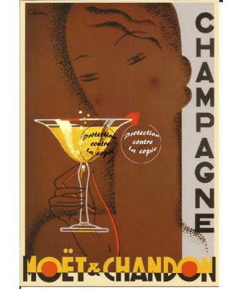 PUB MOËT CHANDON CHAMPAGNE Rfyqc-POSTER/REPRODUCTION d1 AFFICHE VINTAGE acheter en ligne