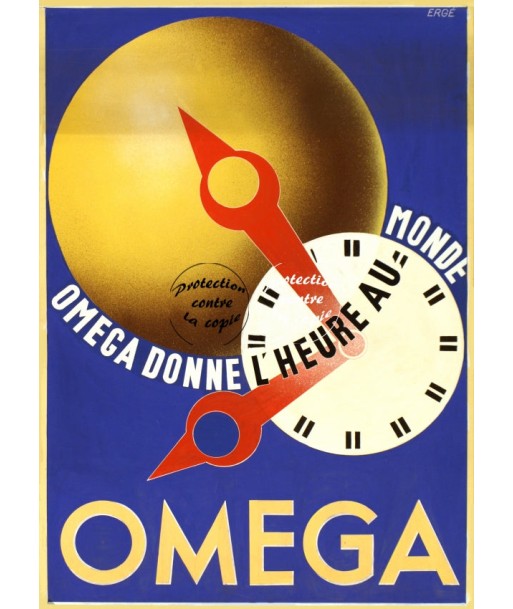 PUB OméGA MONTRE Rfzwv-POSTER/REPRODUCTION d1 AFFICHE VINTAGE votre