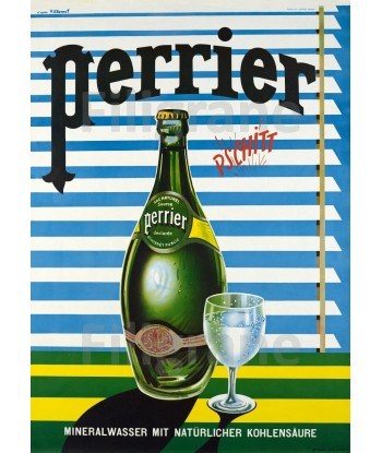 PUB PERRIER EAU Rkqm-POSTER/REPRODUCTION d1 AFFICHE VINTAGE à prix réduit toute l'année