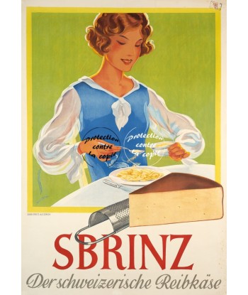 PUB SBRINZ FROMAGE Rfkal-POSTER/REPRODUCTION d1 AFFICHE VINTAGE commande en ligne