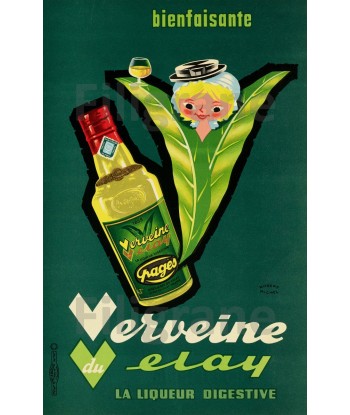 PUB VERVEINE VELAY PAGèS Rvqt-POSTER/REPRODUCTION d1 AFFICHE VINTAGE pas cher chine