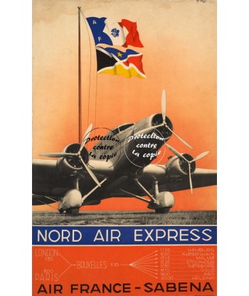 SABENA AVION Rhwd-POSTER/REPRODUCTION d1 AFFICHE VINTAGE basket pas cher