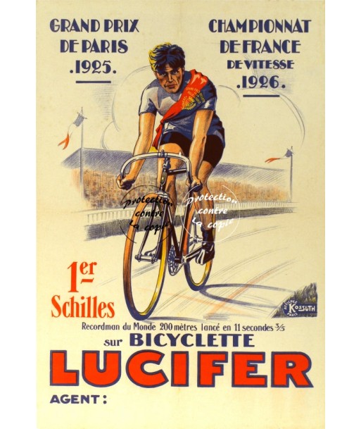 SCHILLES VéLO LUCIFER Rwj-POSTER/REPRODUCTION d1 AFFICHE VINTAGE 2024