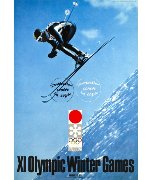 SPORT OLYMPIC GAMES SAPPORO 1972 Rujl-POSTER/REPRODUCTION d1 AFFICHE VINTAGE acheter en ligne