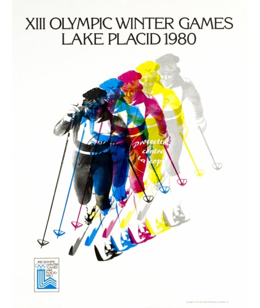 SPORT OLYMPIC GAMES USA 1980 Rfxaz-POSTER/REPRODUCTION d1 AFFICHE VINTAGE france