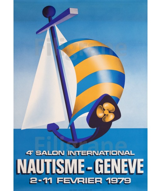 SPORT SALON NAUTISME GENèVE 1979 Roea-POSTER/REPRODUCTION d1 AFFICHE VINTAGE 2 - 3 jours ouvrés.