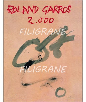 Roland GARROS 2000 TENNIS - BELLE AFFICHE ORIGINALE 57x75cm NEUVE sans défauts basket pas cher