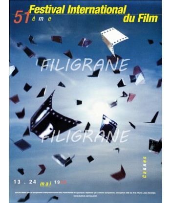 Festival de Cannes 1998 - Belle Affiche Officielle Originale 60x80cm Etat neuf la colonne vertébrale