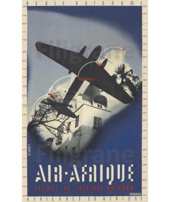 AIRLINES: AIR AFRIQUE Réf1013:POSTER/REPRODUCTION d1 AFFICHE VINTAGE outlet