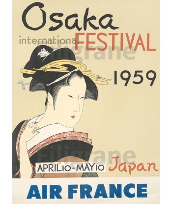 AIRLINES OSAKA 1959 Rpfh-POSTER/REPRODUCTION d1 AFFICHE VINTAGE du meilleur 