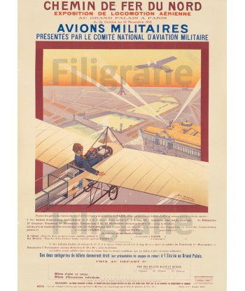 EXPO AVION MILITAIRE 1912-POSTER/REPRODUCTION d1 AFFICHE VINTAGE À commander