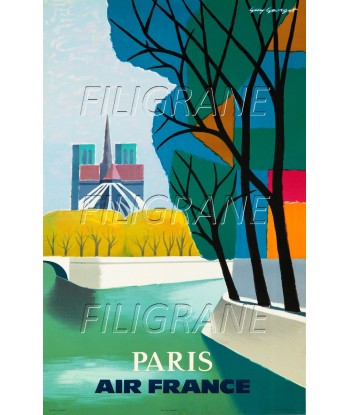 NOTRE DAME PARIS AIRLINES Rpcp-POSTER/REPRODUCTION d1 AFFICHE VINTAGE votre restaurant rapide dans 