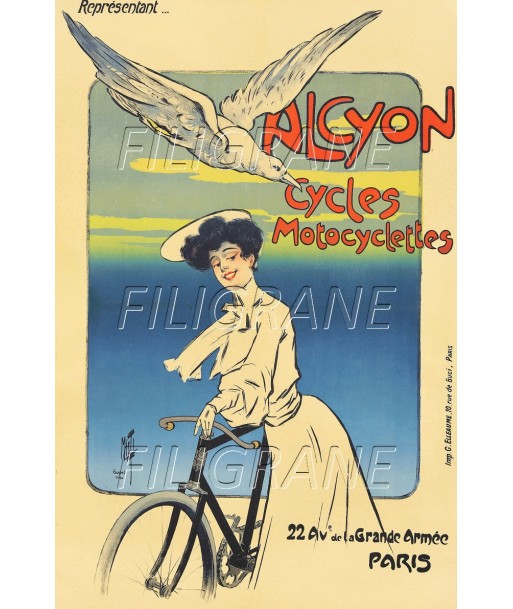 ALCYON VéLO/CYCLES Rzre-POSTER/REPRODUCTION d1 AFFICHE VINTAGE en ligne