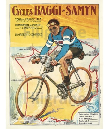 BAGGI SAMYN VéLO/CYCLES Roco-POSTER/REPRODUCTION d1 AFFICHE VINTAGE une grave pollution 