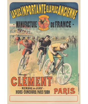 CléMENT VéLO/CYCLES Rxip-POSTER/REPRODUCTION d1 AFFICHE VINTAGE 2024