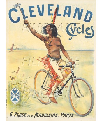 CLEVELAND VéLO/CYCLES Rtww-POSTER/REPRODUCTION d1 AFFICHE VINTAGE en stock