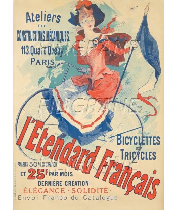 éTENDARD FRANçAIS VéLO Ralp-POSTER/REPRODUCTION d1 AFFICHE VINTAGE la chaussure