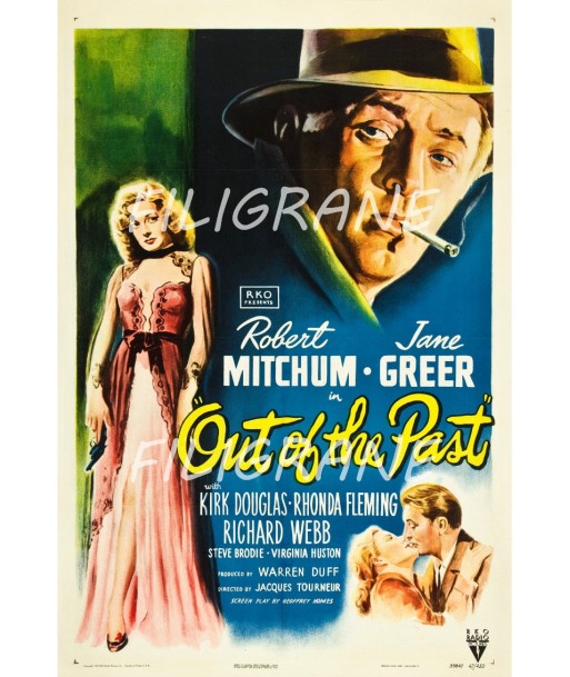 OUT of the PAST FILM Rdvy-POSTER/REPRODUCTION d1 AFFICHE VINTAGE acheter en ligne