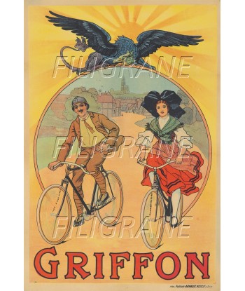 GRIFFON VéLO/CYCLES Rhhm-POSTER/REPRODUCTION d1 AFFICHE VINTAGE en linge