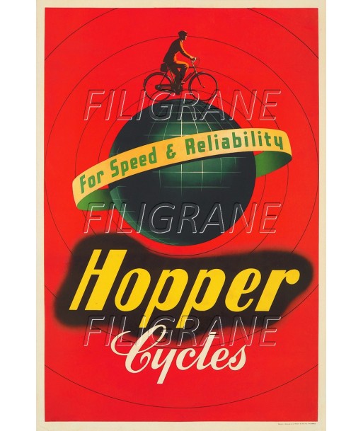 HOPPER VéLO/CYCLES Rdqz-POSTER/REPRODUCTION d1 AFFICHE VINTAGE vente chaude votre 