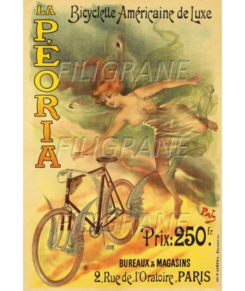 PéORIA VéLO/CYCLES Rzdk-POSTER/REPRODUCTION d1 AFFICHE VINTAGE sur le site 