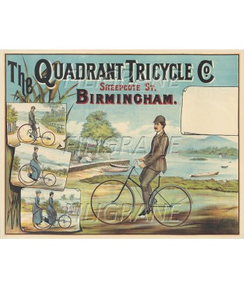 QUADRANT TRICYCLE VéLO Rdnc-POSTER/REPRODUCTION d1 AFFICHE VINTAGE 50% de réduction en Octobre 2024