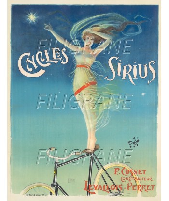 SIRIUS VéLO/CYCLES Rqkj-POSTER/REPRODUCTION d1 AFFICHE VINTAGE shop