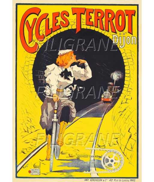 TERROT VéLO/CYCLES Rbil-POSTER/REPRODUCTION d1 AFFICHE VINTAGE en stock