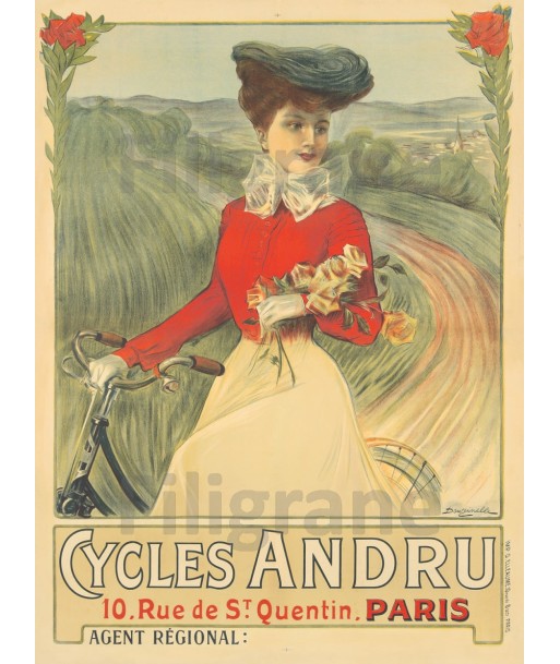 VéLO/CYCLES ANDRU Rf36-POSTER/REPRODUCTION d1 AFFICHE VINTAGE plus qu'un jeu 