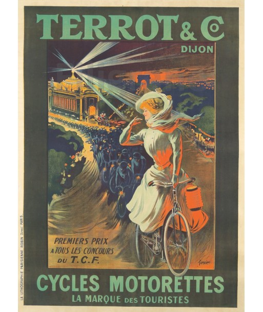 VéLO/CYCLES TERROT POSTER/REPRODUCTION d1 AFFICHE VINTAGE de la marque