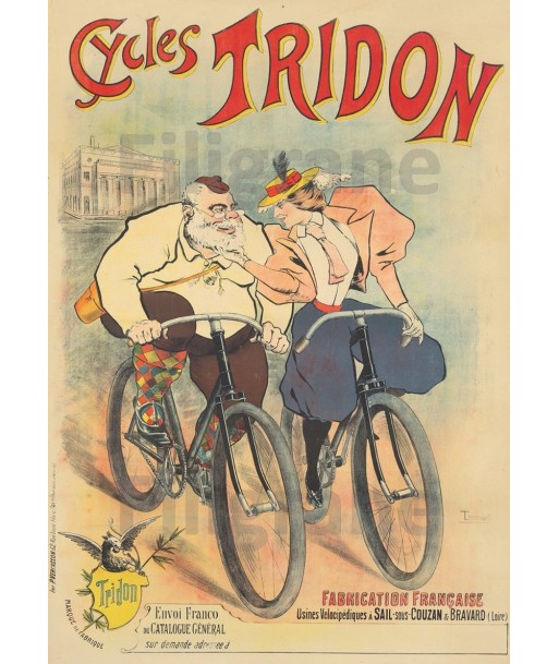 VéLO/CYCLES TRIDON Rf264-POSTER/REPRODUCTION d1 AFFICHE VINTAGE commande en ligne